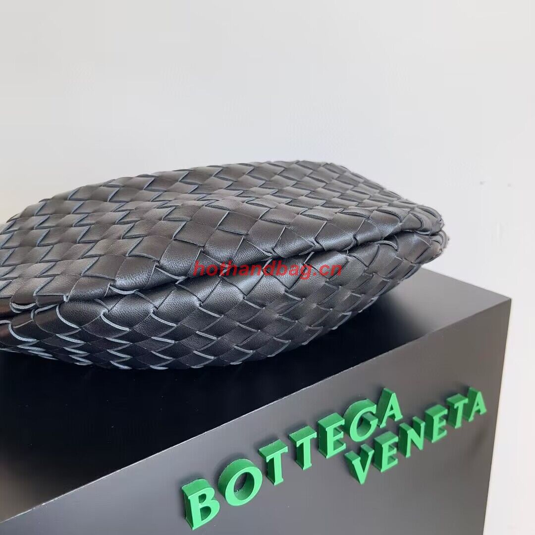 Bottega Veneta Sardine Intrecciato Gold Hardware Handle Bag 716082 Black