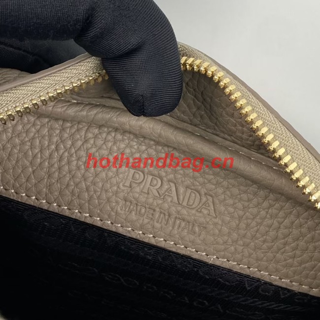 Prada Medium leather bag 1BH187 gray
