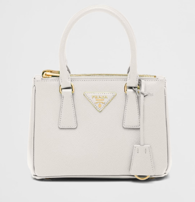 Prada Galleria Saffiano leather mini-bag 1BA906 white