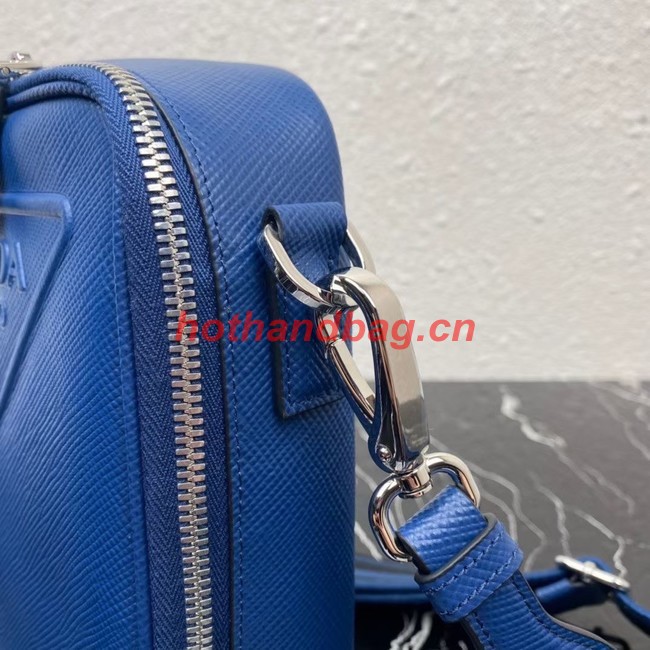 Prada Saffiano leather shoulder bag 2VH154 blue