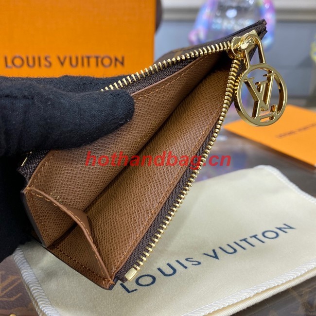 Louis Vuitton Romy Card Holder M81880 Armagnac Brown