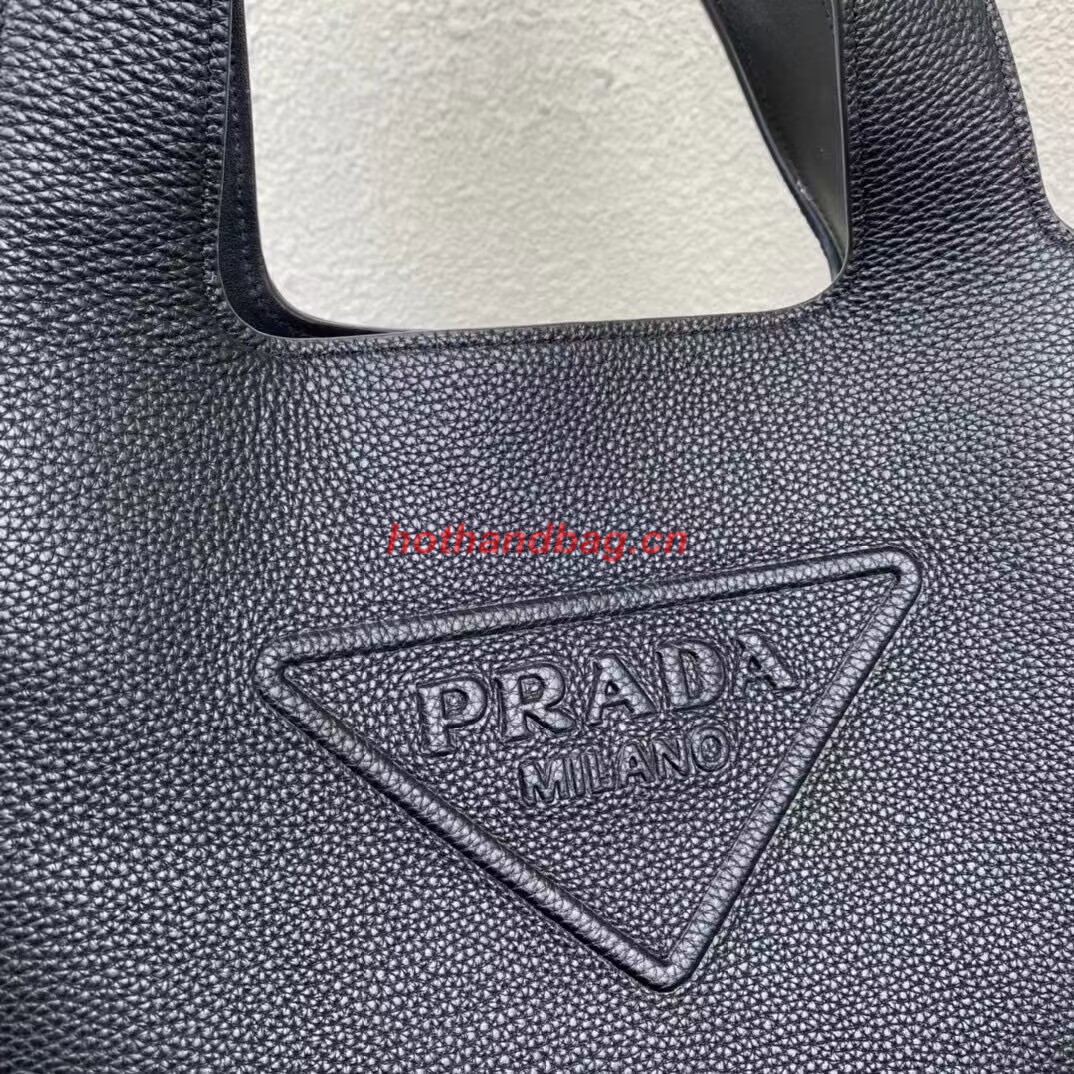Prada Medium leather tote bag with 2NV990 black