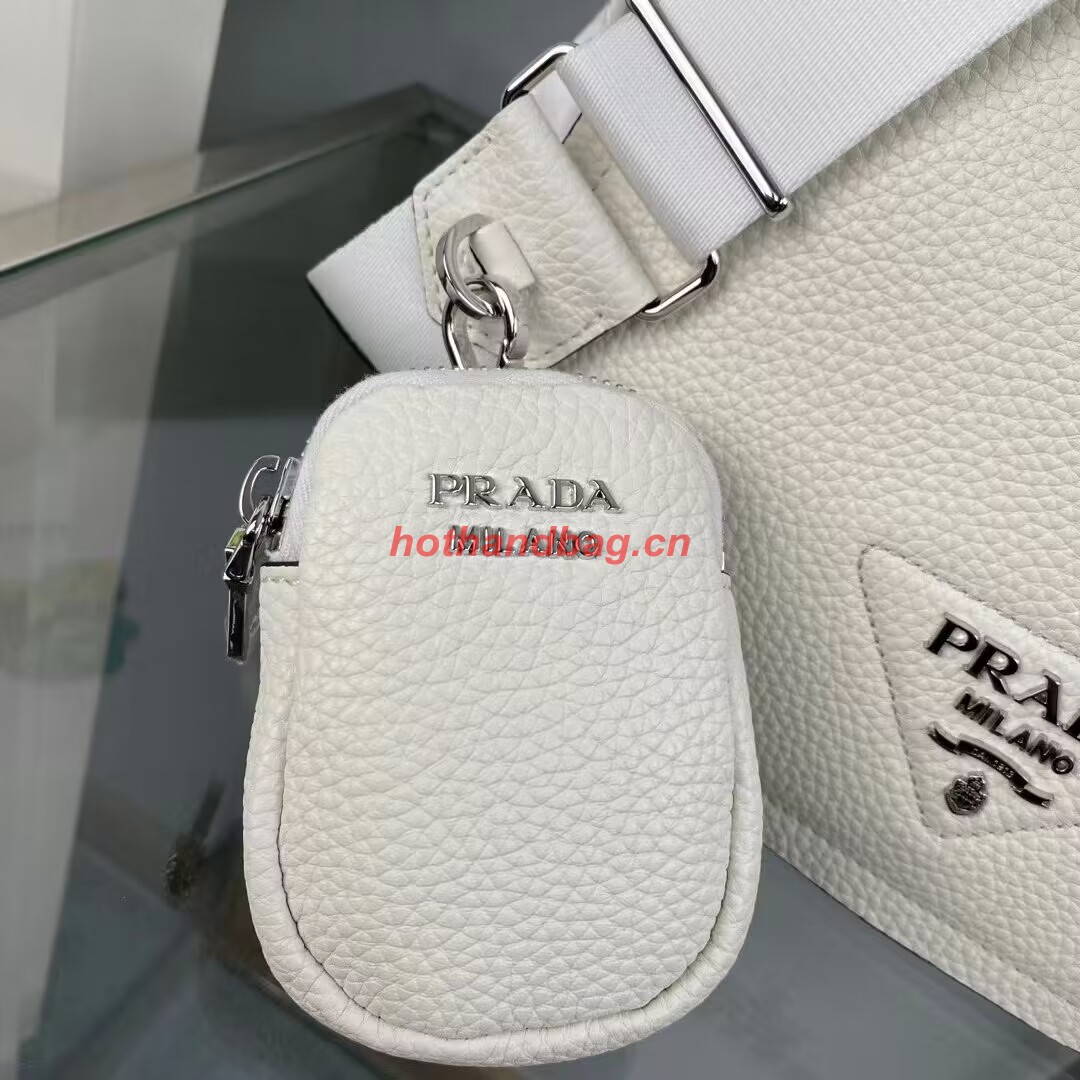 Prada Leather shoulder bag 1AD229 White