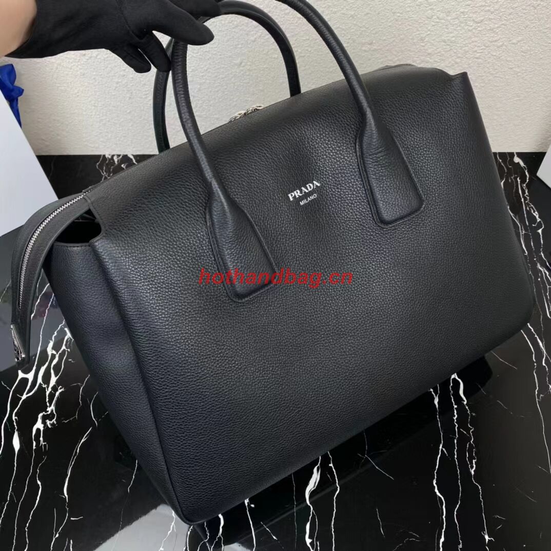 Prada leather tote bag with 2NV995 black