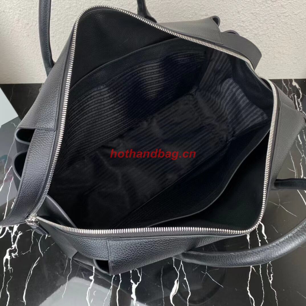 Prada leather tote bag with 2NV995 black