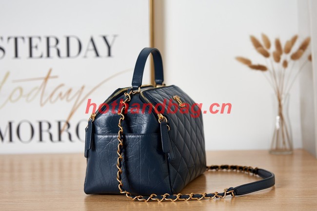 Chanel BOWLING BAG AS3740 Dark Blue
