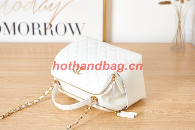 Chanel BOWLING BAG AS3740 white
