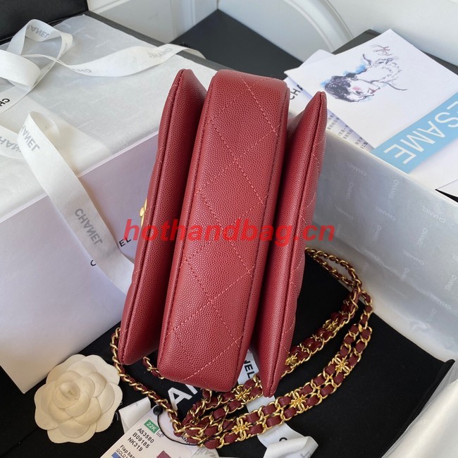 Chanel FLAP BAG AS3580 red