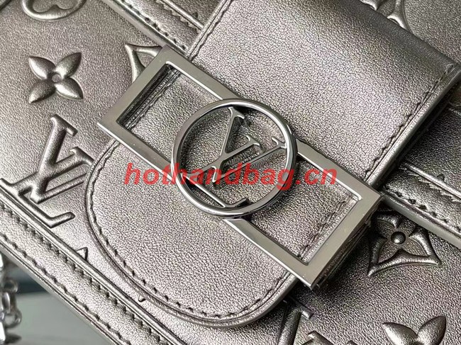 Louis Vuitton Leather DAUPHINE M21740 silvery grey