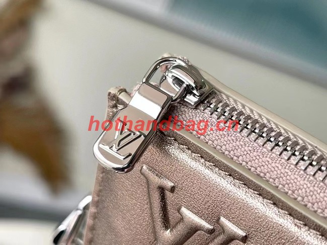 Louis Vuitton Leather M81828 silvery grey