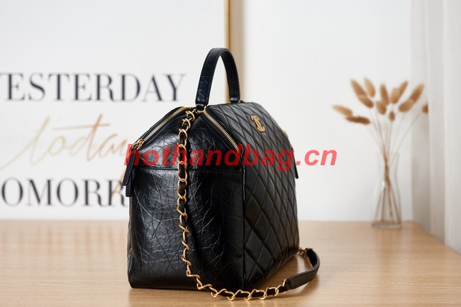 Chanel LARGE BOWLING BAG AS3741 black