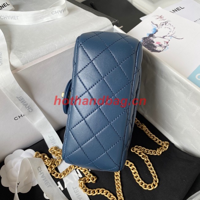 Chanel MINI FLAP BAG AS4040 blue