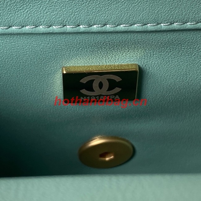 Chanel MINI FLAP BAG AS4040 light blue