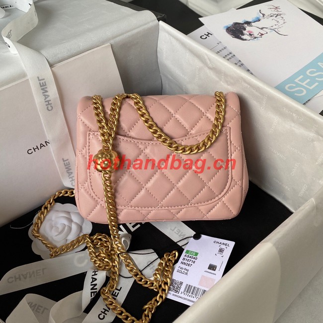 Chanel MINI FLAP BAG AS4040 pink