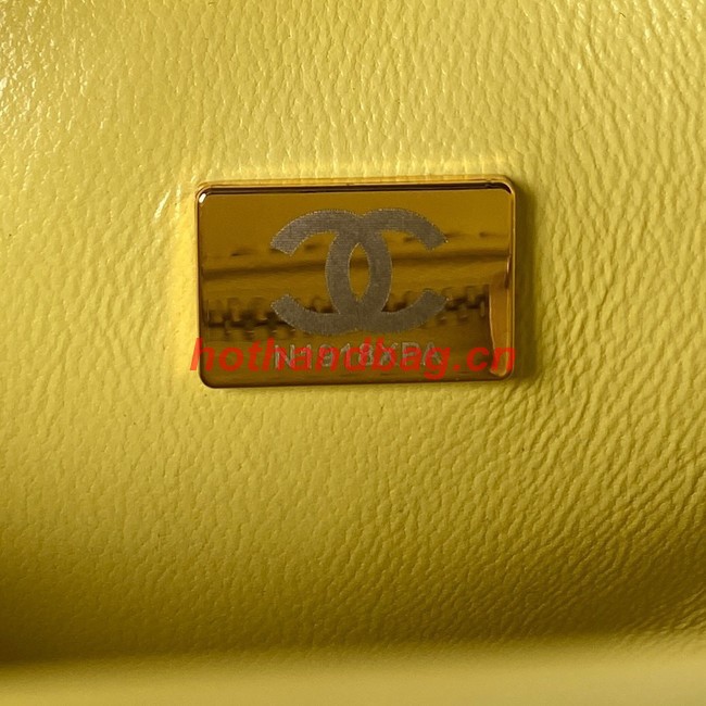 Chanel MINI FLAP BAG AS4040 yellow