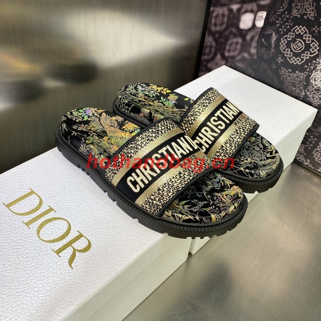 Dior DWAY SLIDE Embroidered Cotton 93280-3