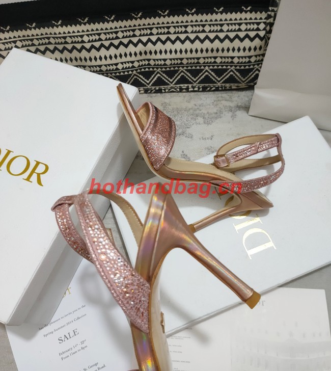 Dior DWAY HEELED SANDAL Embroidered Satin and Cotton 93284-1
