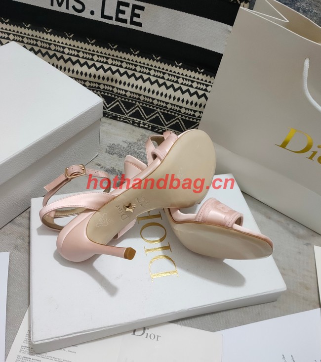 Dior DWAY HEELED SANDAL Embroidered Satin and Cotton 93284-4