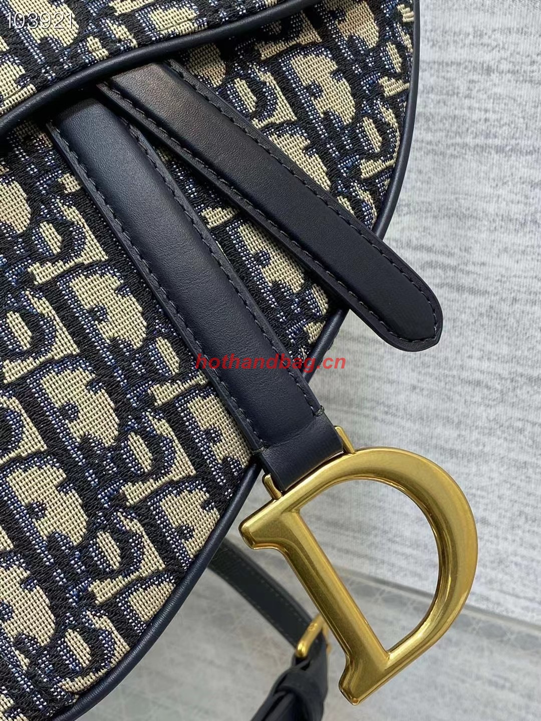 SADDLE BAG WITH STRAP Blue Dior Oblique Jacquard M0455CTZ