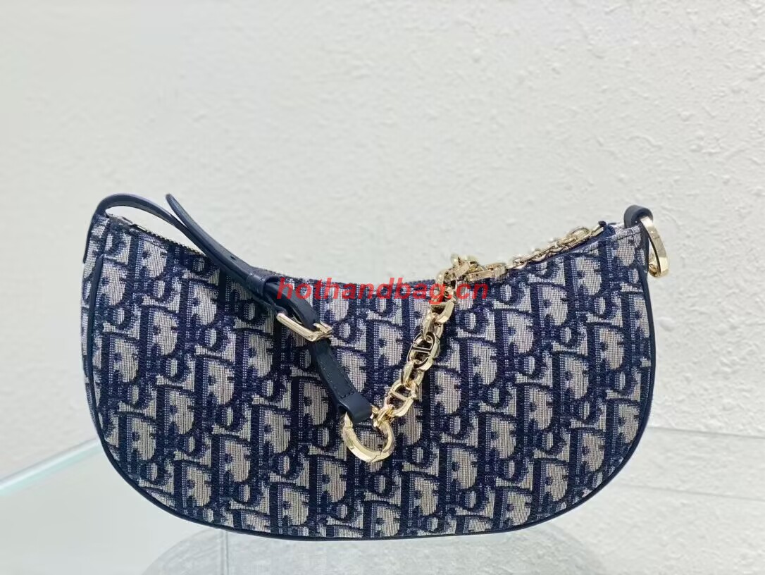 CD LOUNGE BAG Blue Dior Oblique Jacquard M22626T