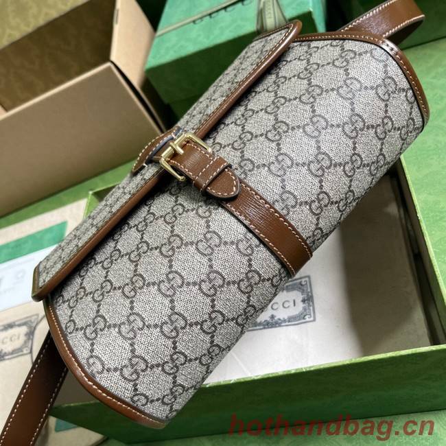 Gucci GG messenger bag with Interlocking G 745679 Brown