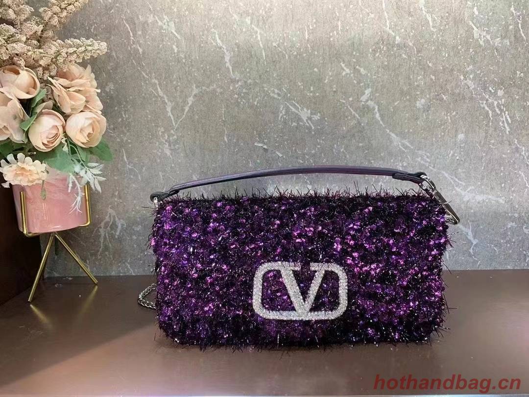 VALENTINO LOCO Imitation crystal handbag 0K30-6