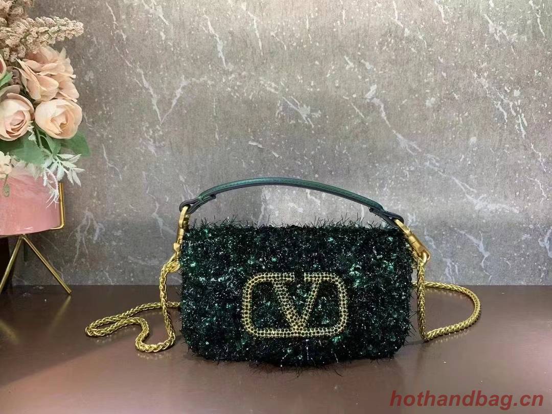 VALENTINO MINI LOCO Imitation crystal handbag K53M-4