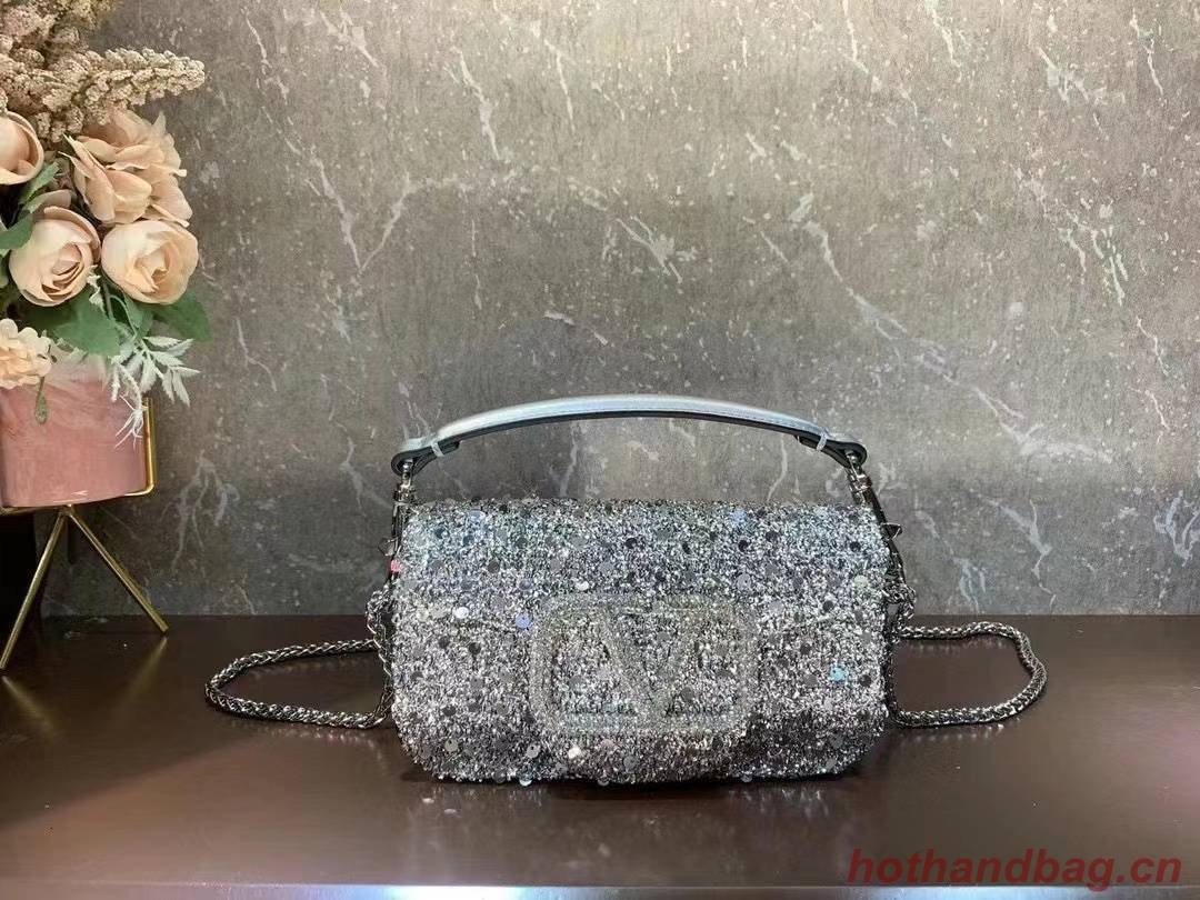 VALENTINO MINI LOCO Imitation crystal handbag K53M-7