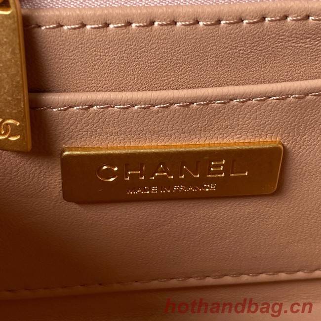 CHANEL SMALL VANITY CASE Lambskin & Gold-Tone Metal AS3973 pink