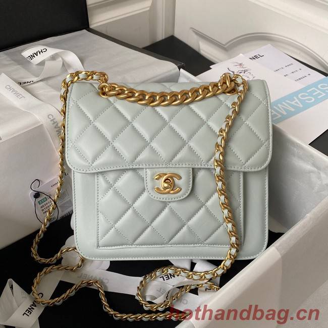 Chanel SMALL FLAP BAG AS3932 LIGHT BLUE