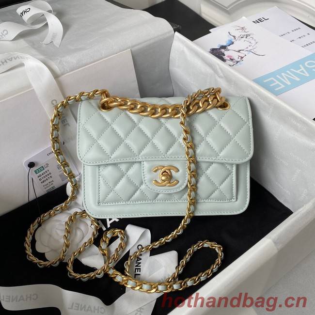 Chanel SMALL FLAP BAG AS4051 LIGHT BLUE