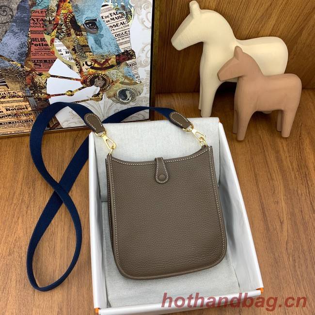 Hermes Evelyne original togo leather mini Shoulder Bag H15655-3