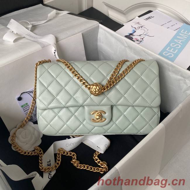 Chanel SMALL FLAP BAG AS4064 light blue