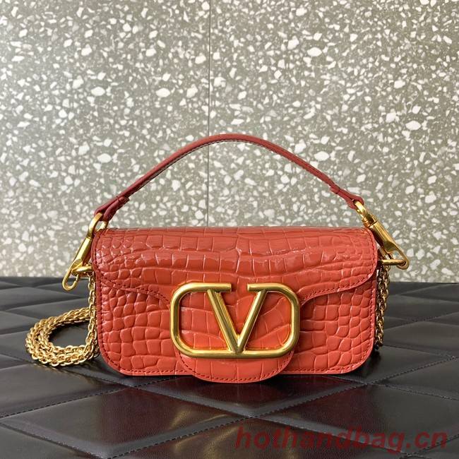 VALENTINO GARAVANI Loco Calf leather bag WA0K53 pink