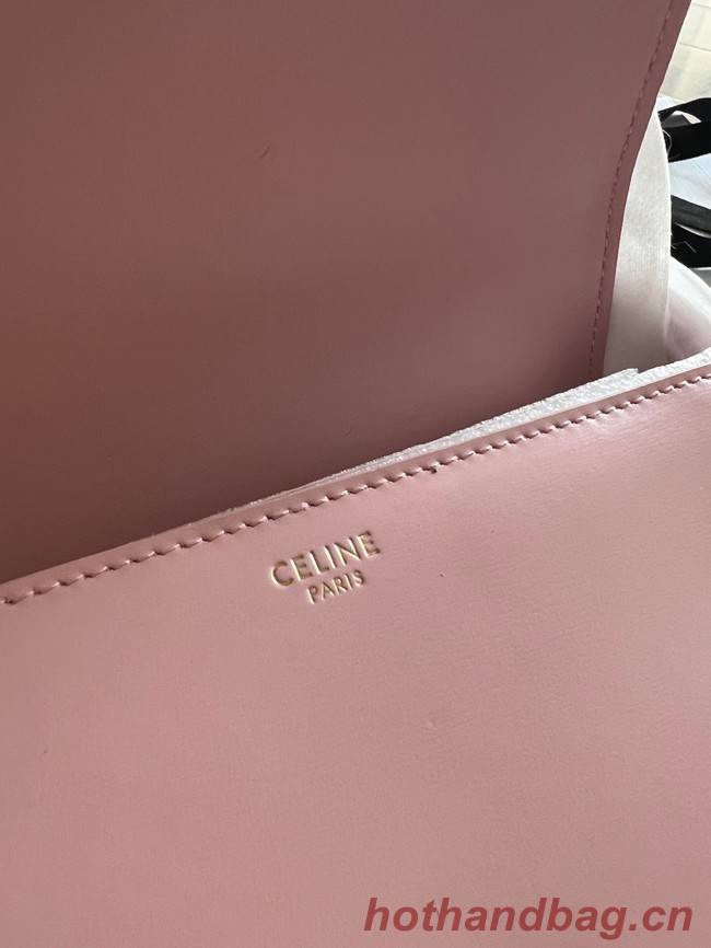 Celine TEEN TRIOMPHE BAG IN SHINY CALFSKIN LIMESTONE 188423 pink