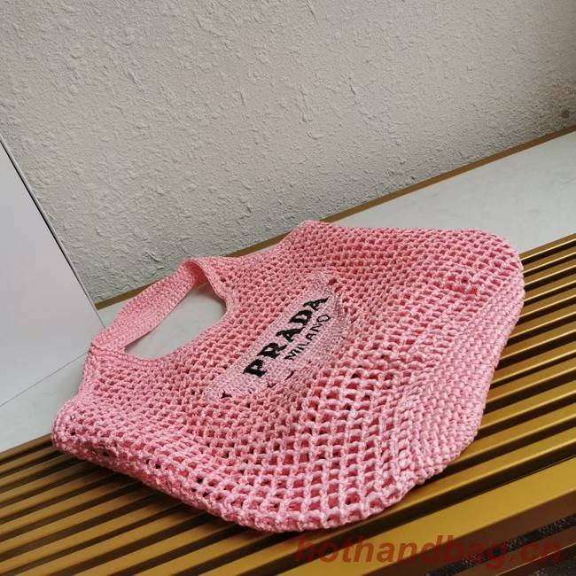 Prada Crochet tote bag 1BG424 pink