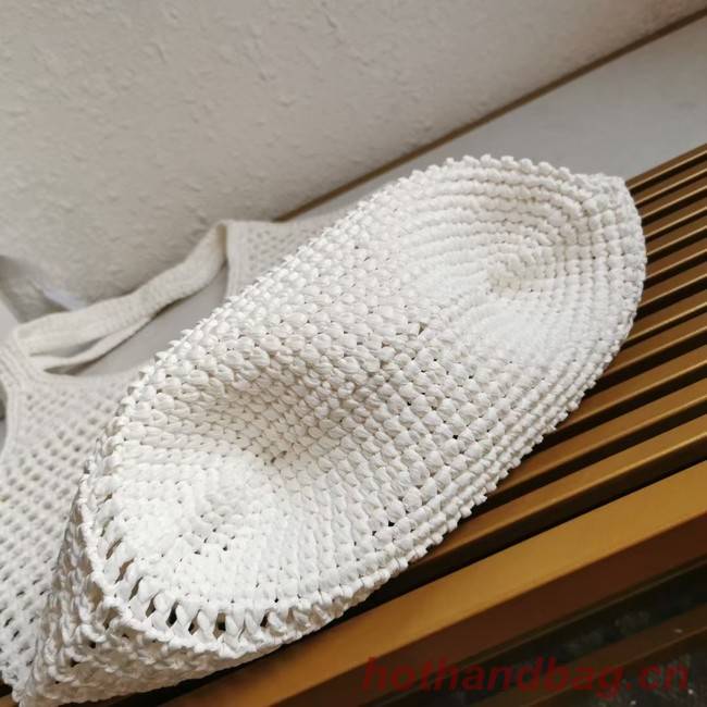 Prada Crochet tote bag 1BG424 white