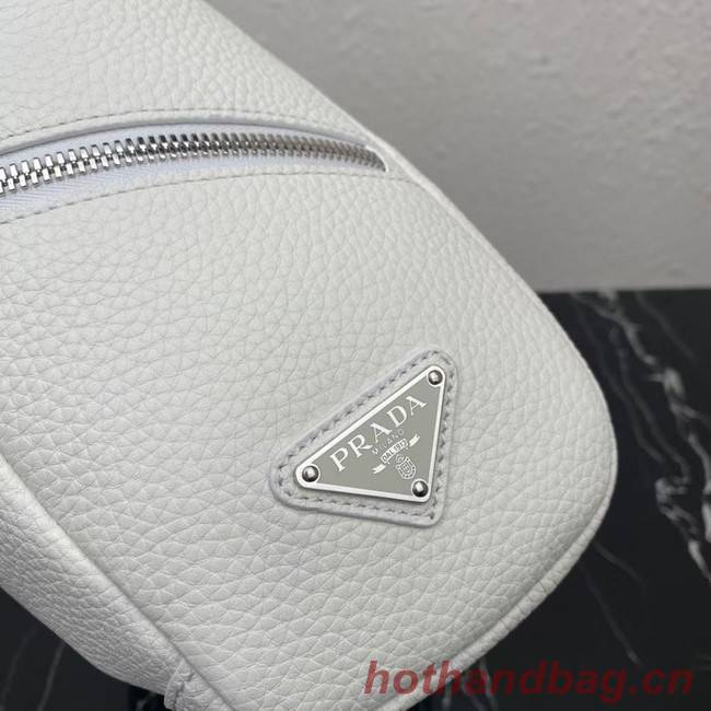 Prada Leather bag with shoulder strap 2VH165 white