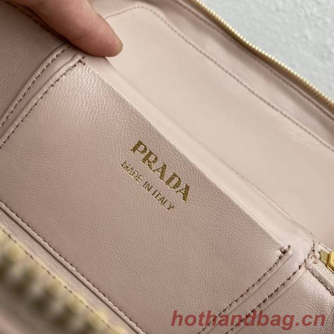 Prada Leather mini-bag 1BH202 Sand Beige