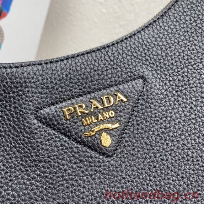 Prada Leather shoulder bag 1BC178 black