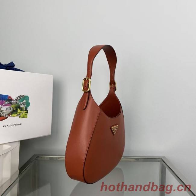 Prada Leather shoulder bag 1BC179 brown