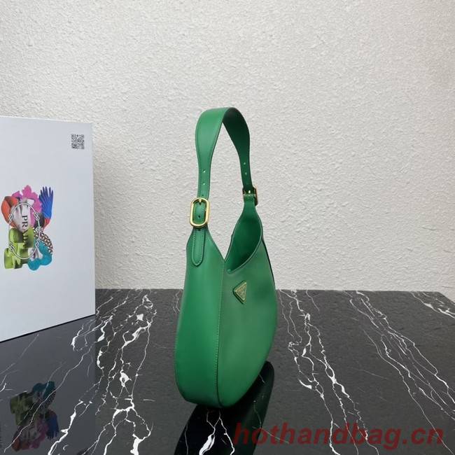 Prada Leather shoulder bag 1BC179 green