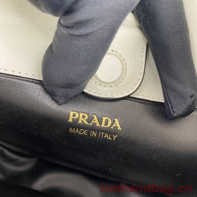 Prada Leather shoulder bag 1BC179 white