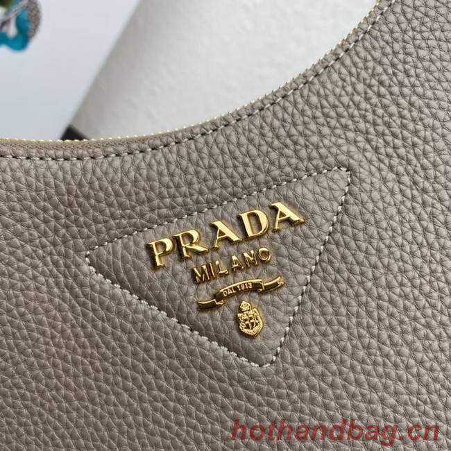 Prada Leather shoulder bag 1BH193 gray