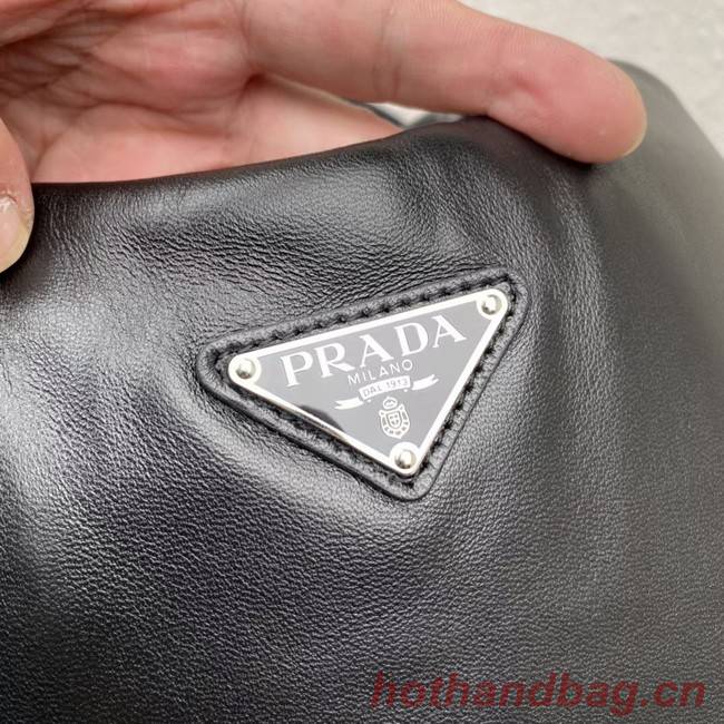 Prada Medium padded Soft nappa leather bag 1BG413 black 