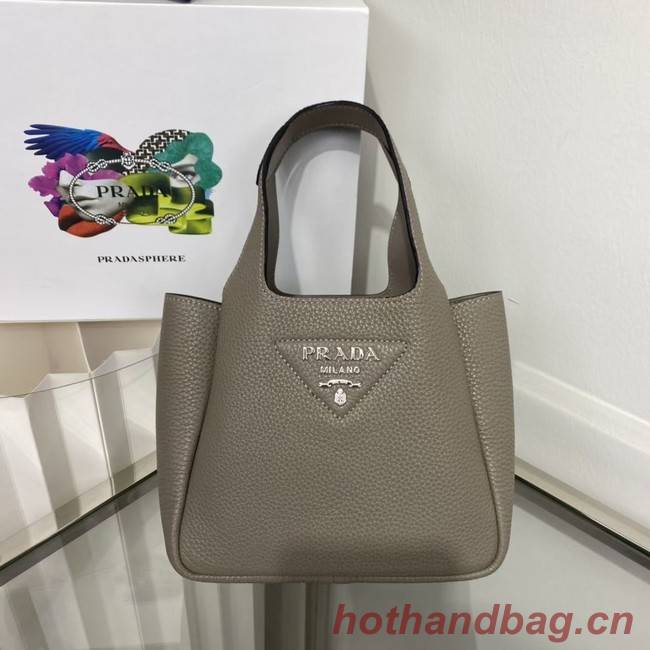 Prada Leather handbag 1BA349 dark gray