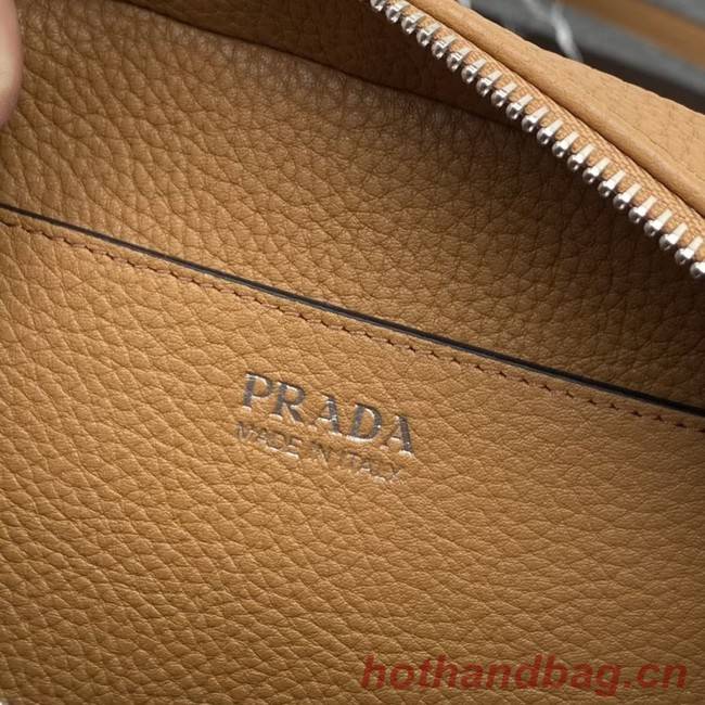Prada Leather shoulder bag 1BH192 Caramel