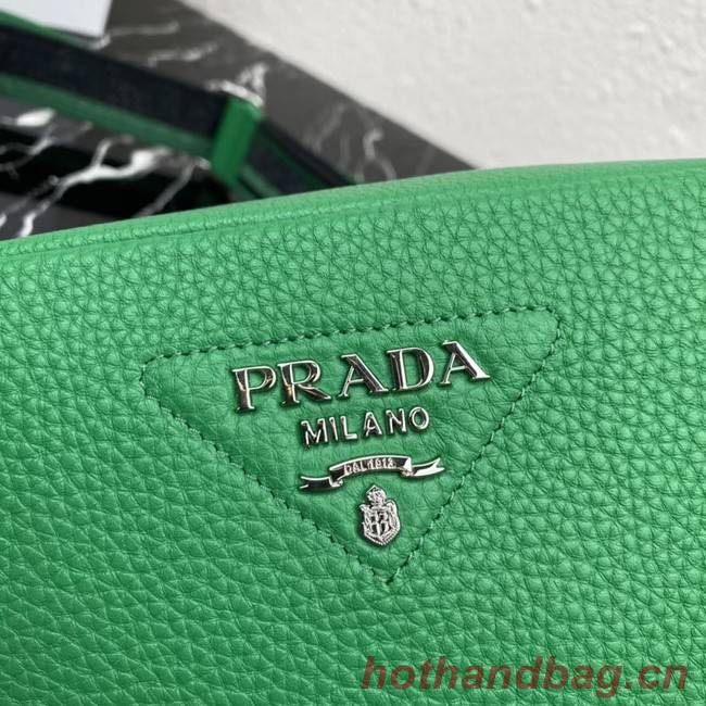 Prada Leather shoulder bag 1BH192 green