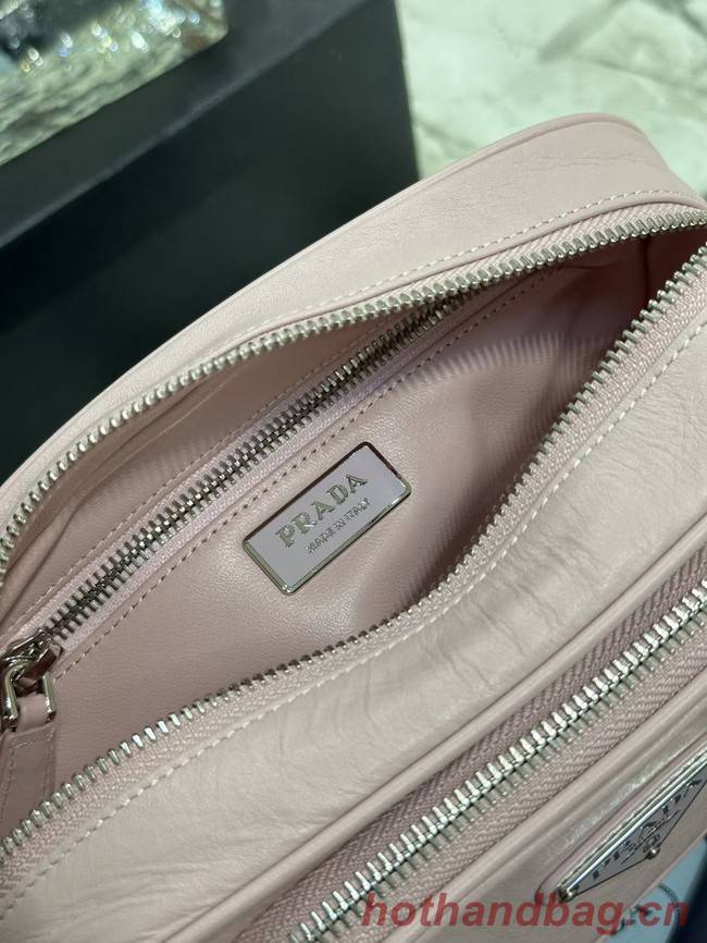 Prada Leather shoulder bag 1BH98 pink