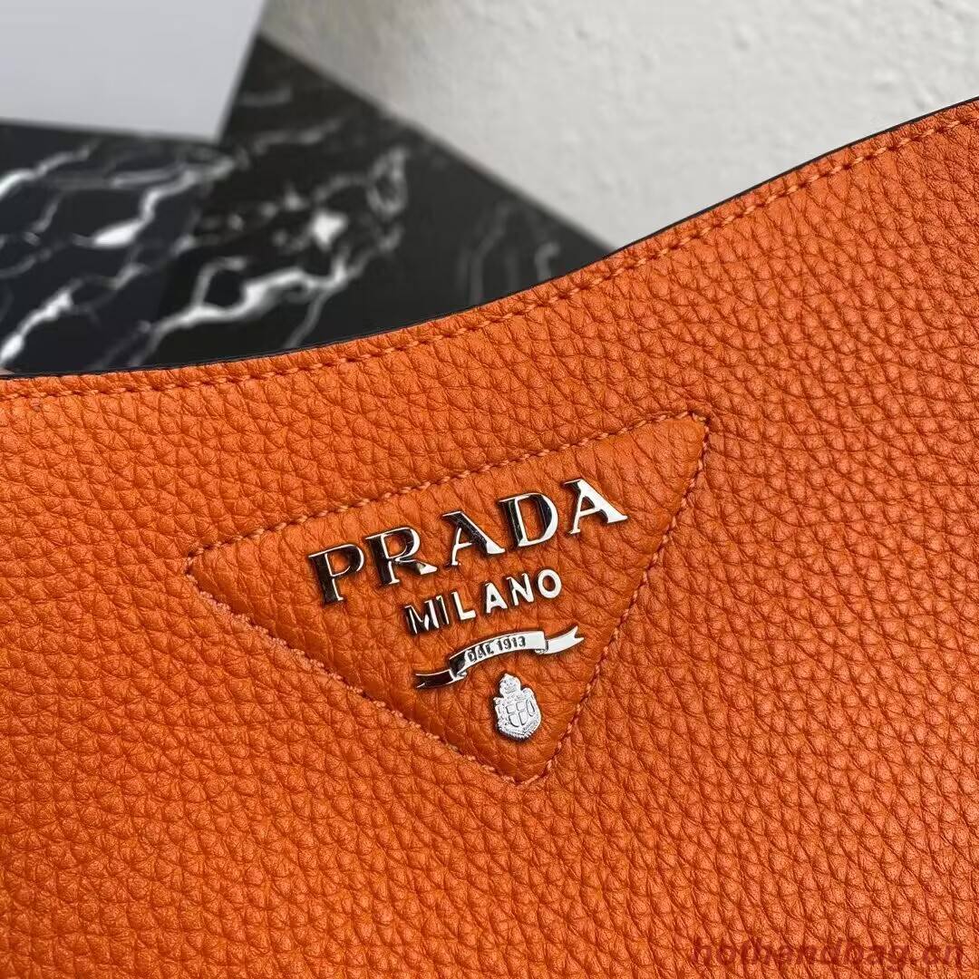 Prada Leather mini shoulder bag 1BH191 Papaya
